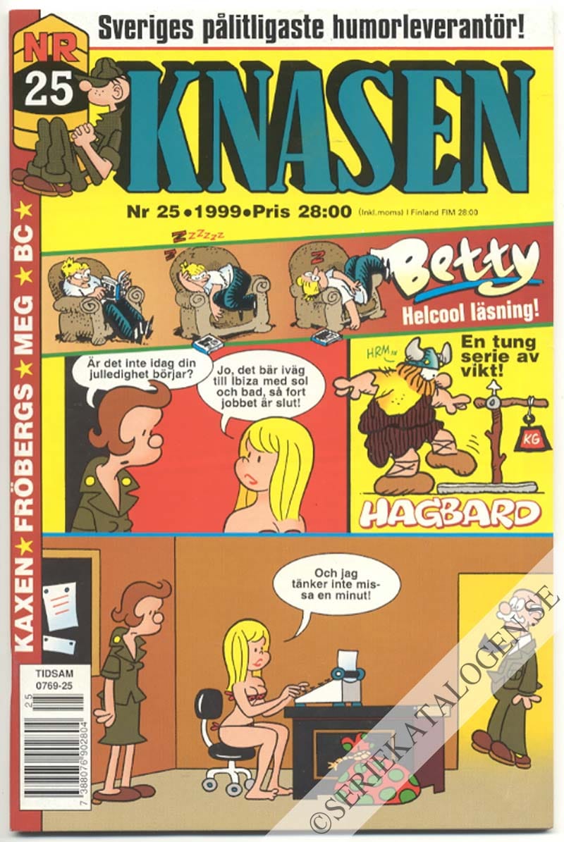 Framsida på Knasen #25 (1999)