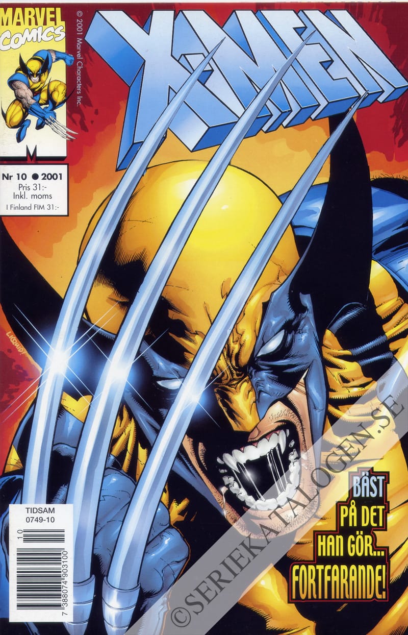 Framsida på X-Men #10 (2001)