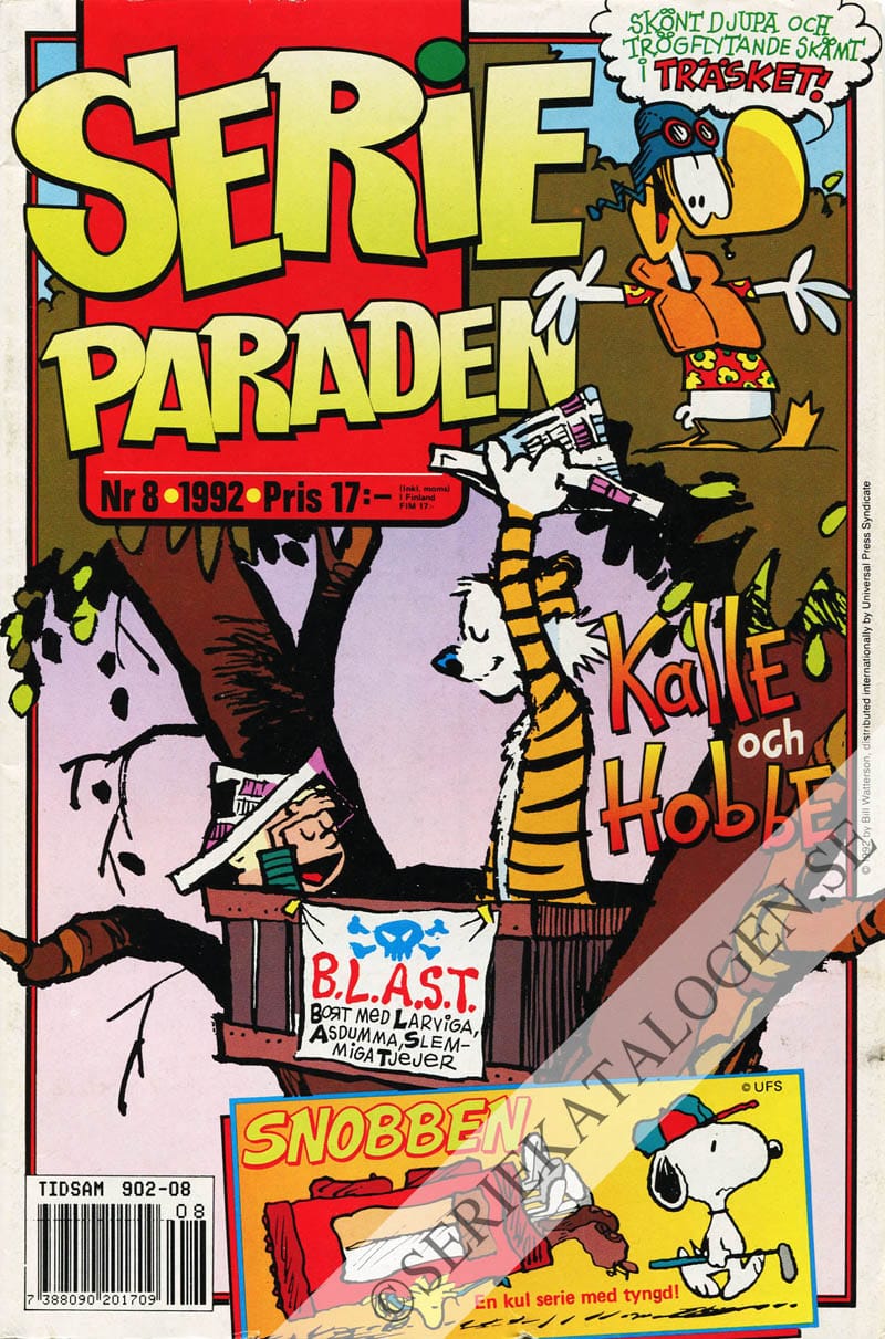 Framsida på Serie-paraden #8 (1992)
