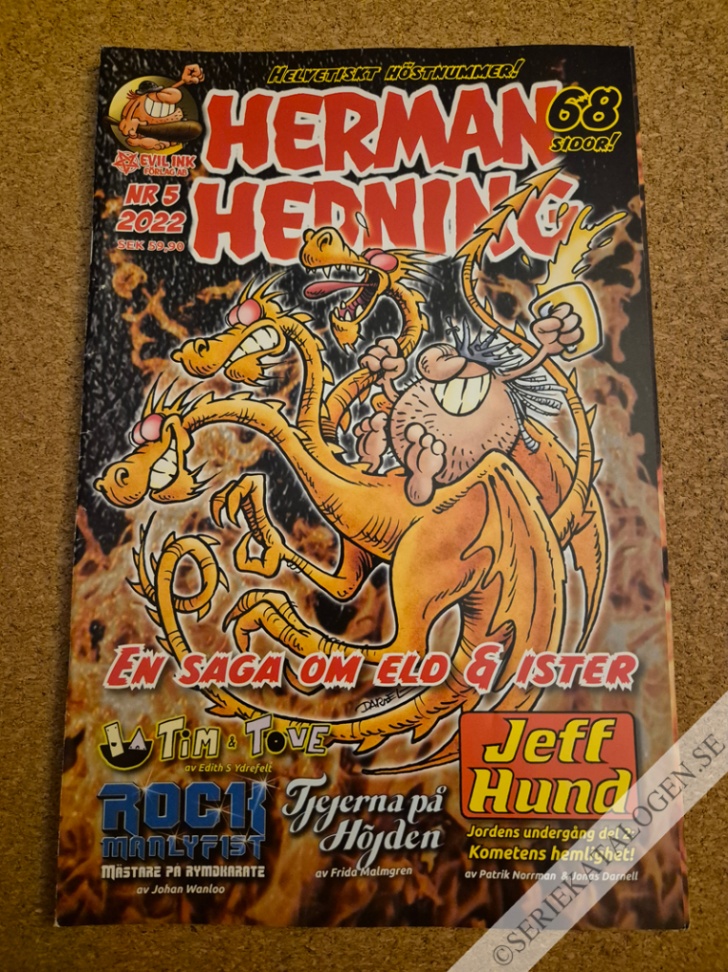 Framsida på Herman Hedning #5 (2022)
