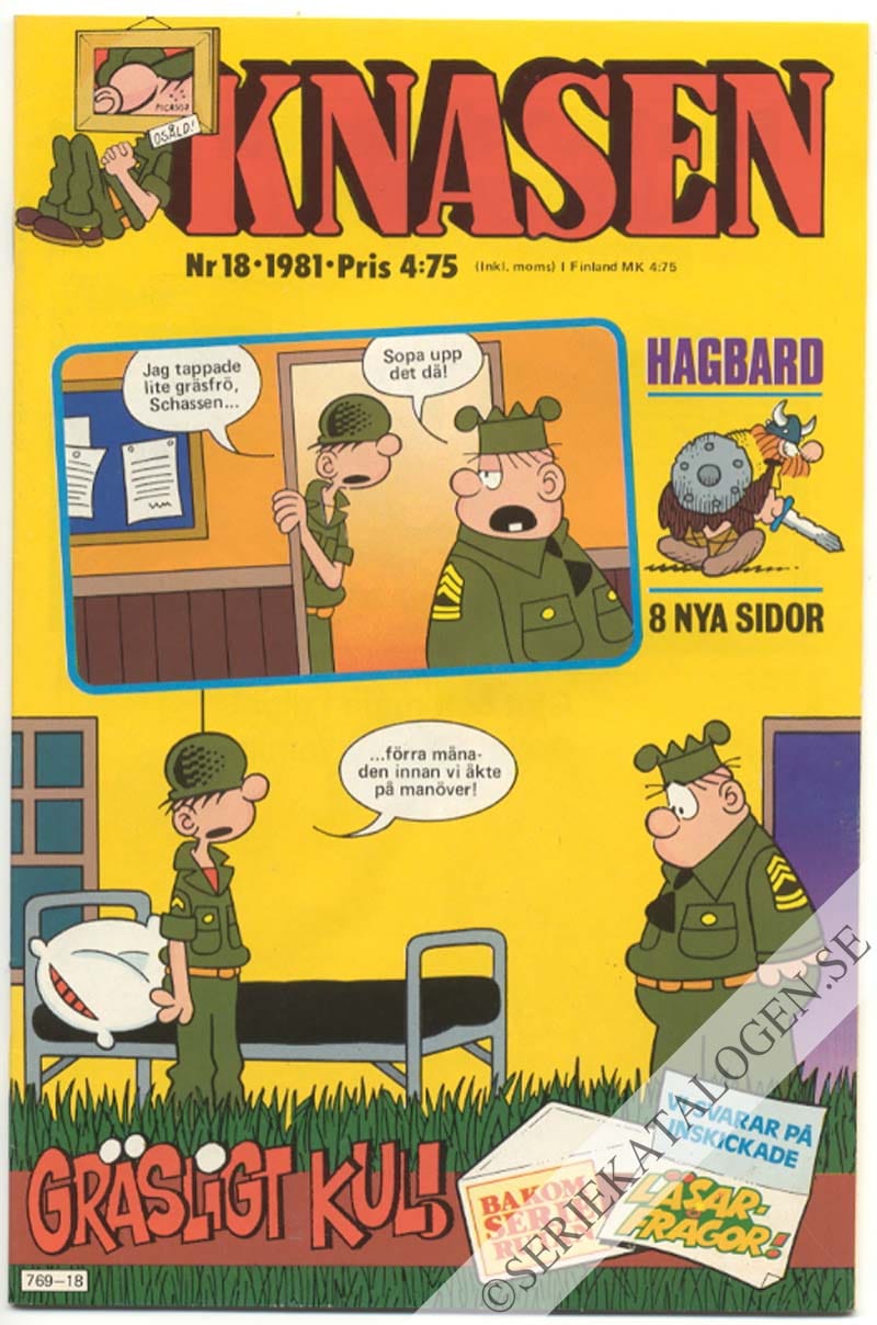 Framsida på Knasen #18 (1981)