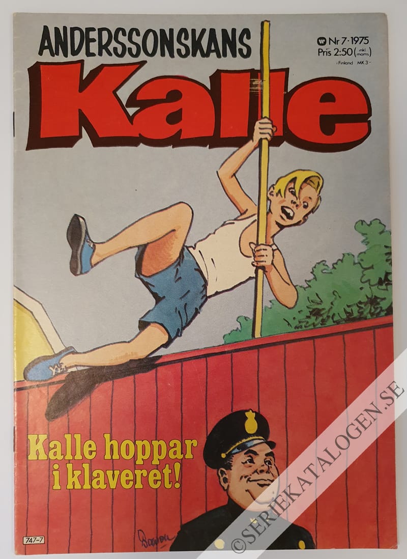 Framsida på Anderssonskans Kalle #7 (1975)