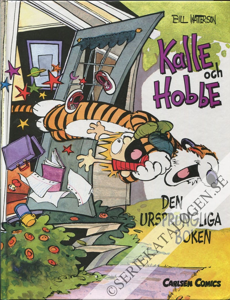 Framsida på Kalle och Hobbe Den ursprungliga boken (2000)