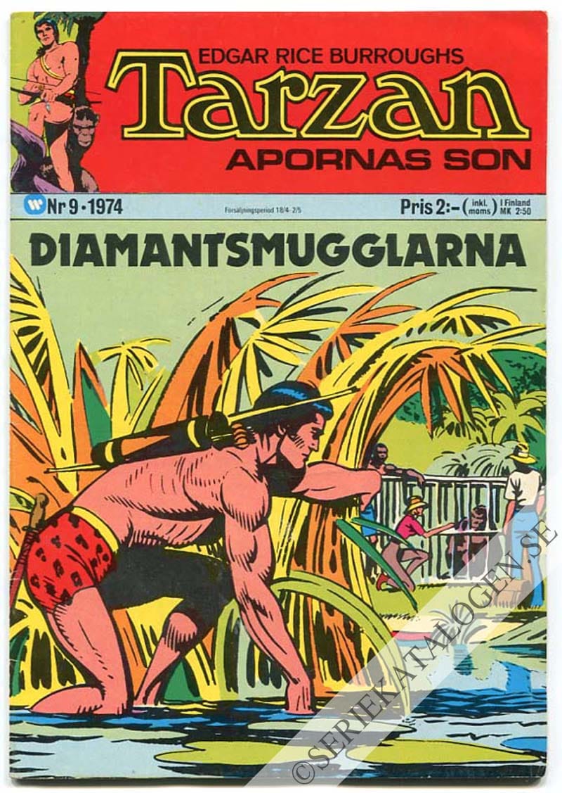Framsida på Tarzan #9 (1974)