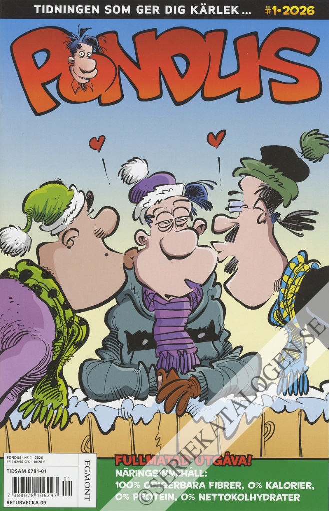 Framsida på Pondus #1 (2026)