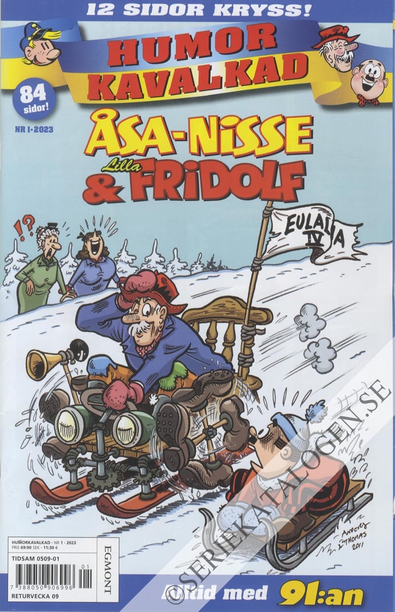 Framsida på Humorkavalkad #1 (2023)