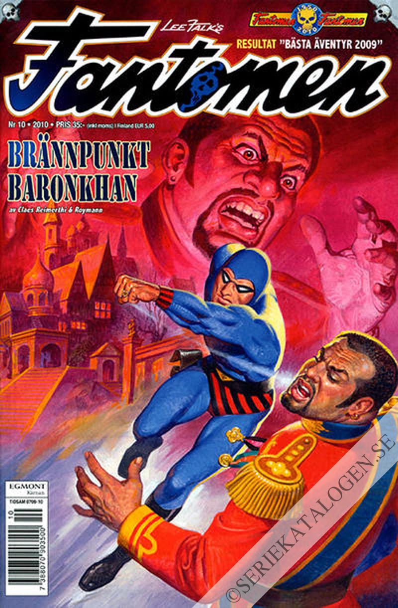 Framsida på Fantomen #10 (2010)