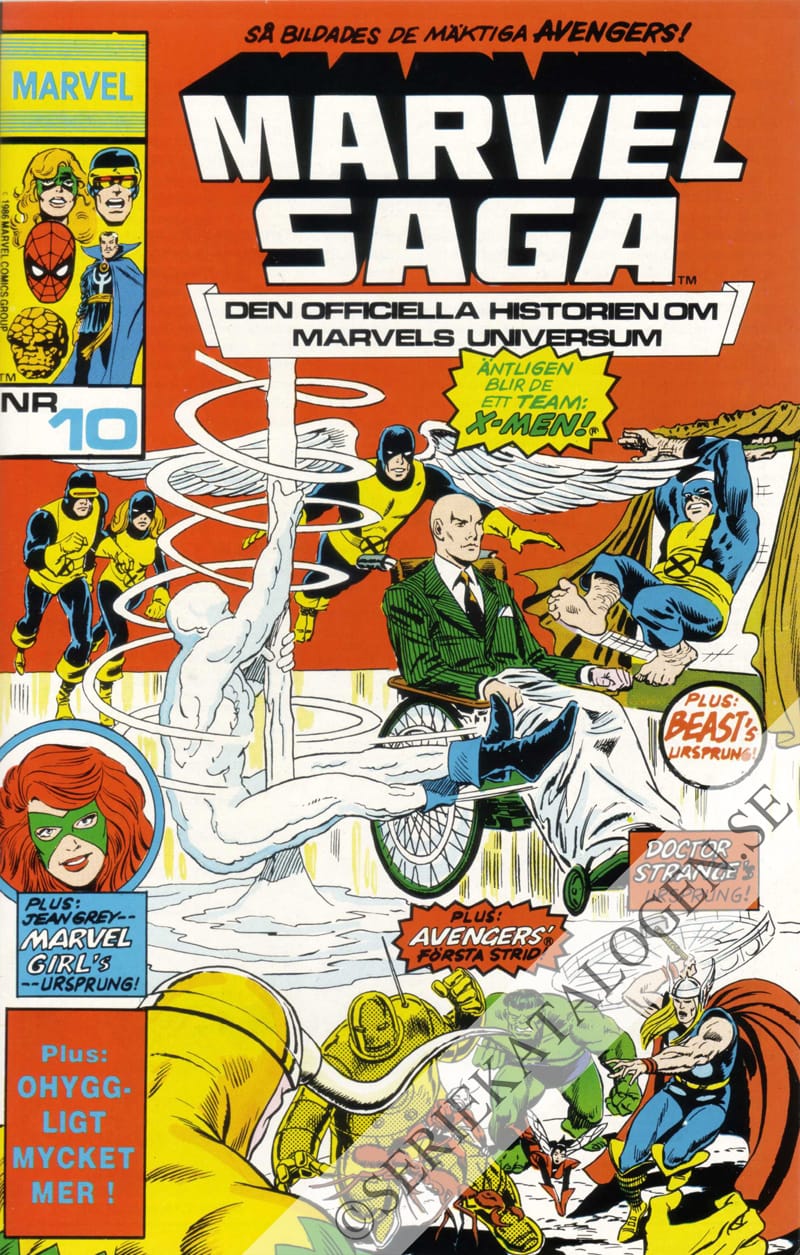 Framsida på Marvel saga #10 (1991)