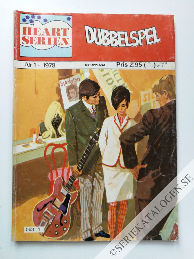 Framsida på Heart-serien Dubbelspel (1978)