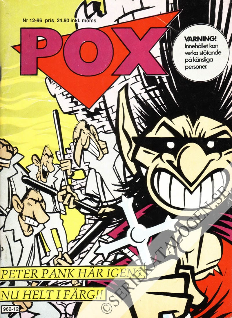 Framsida på Pox #12 (1986)