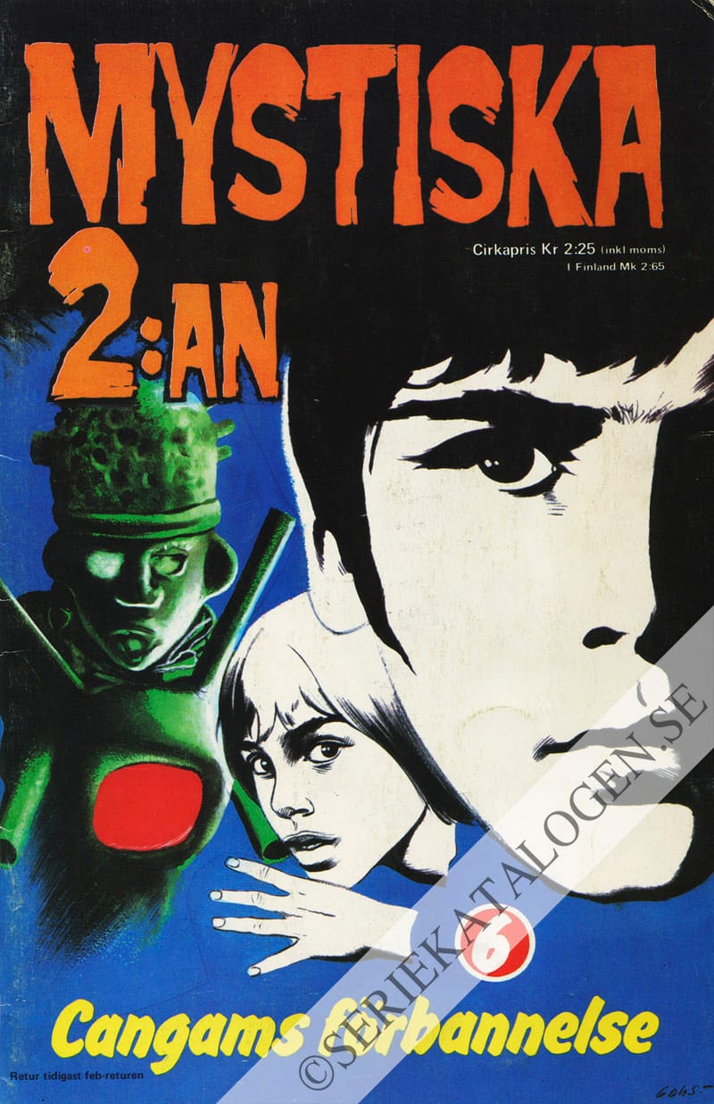 Framsida på Mystiska 2:an #6 (1972)