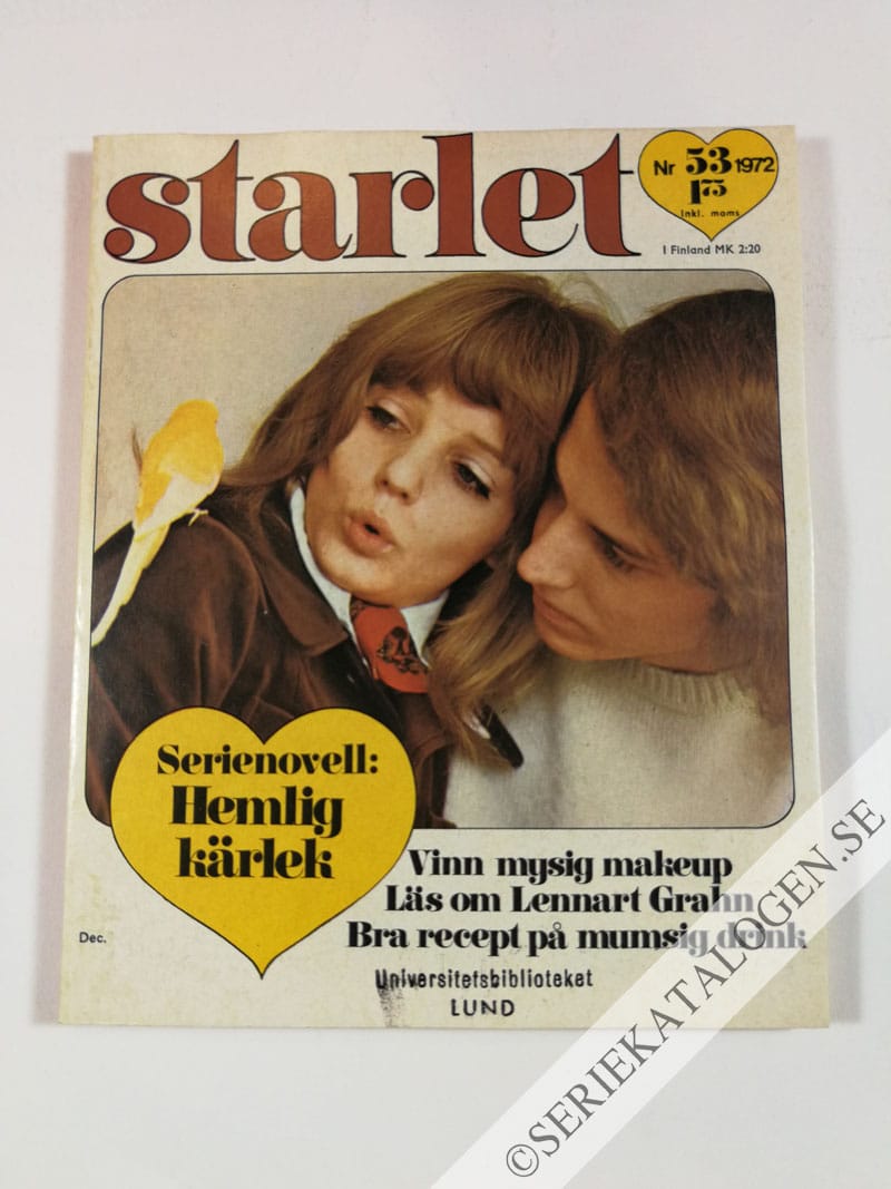 Framsida på Starlet #53 (1972)
