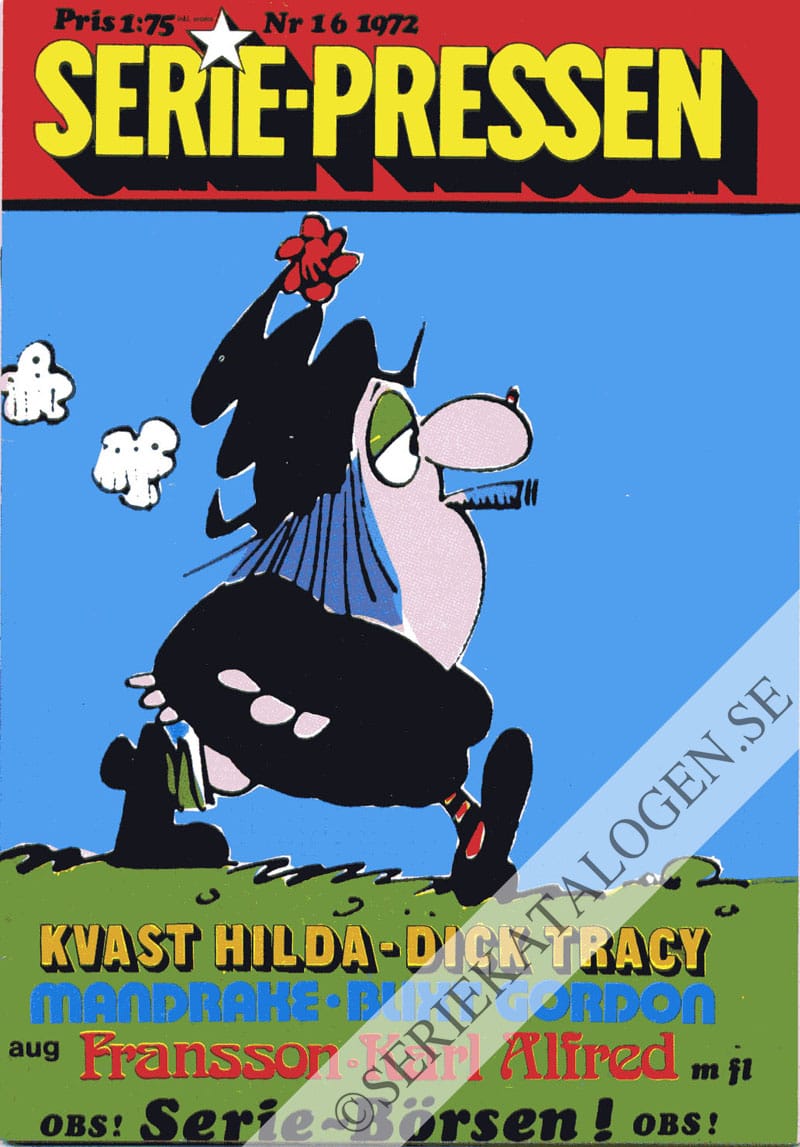 Framsida på Seriepressen #16 (1972)