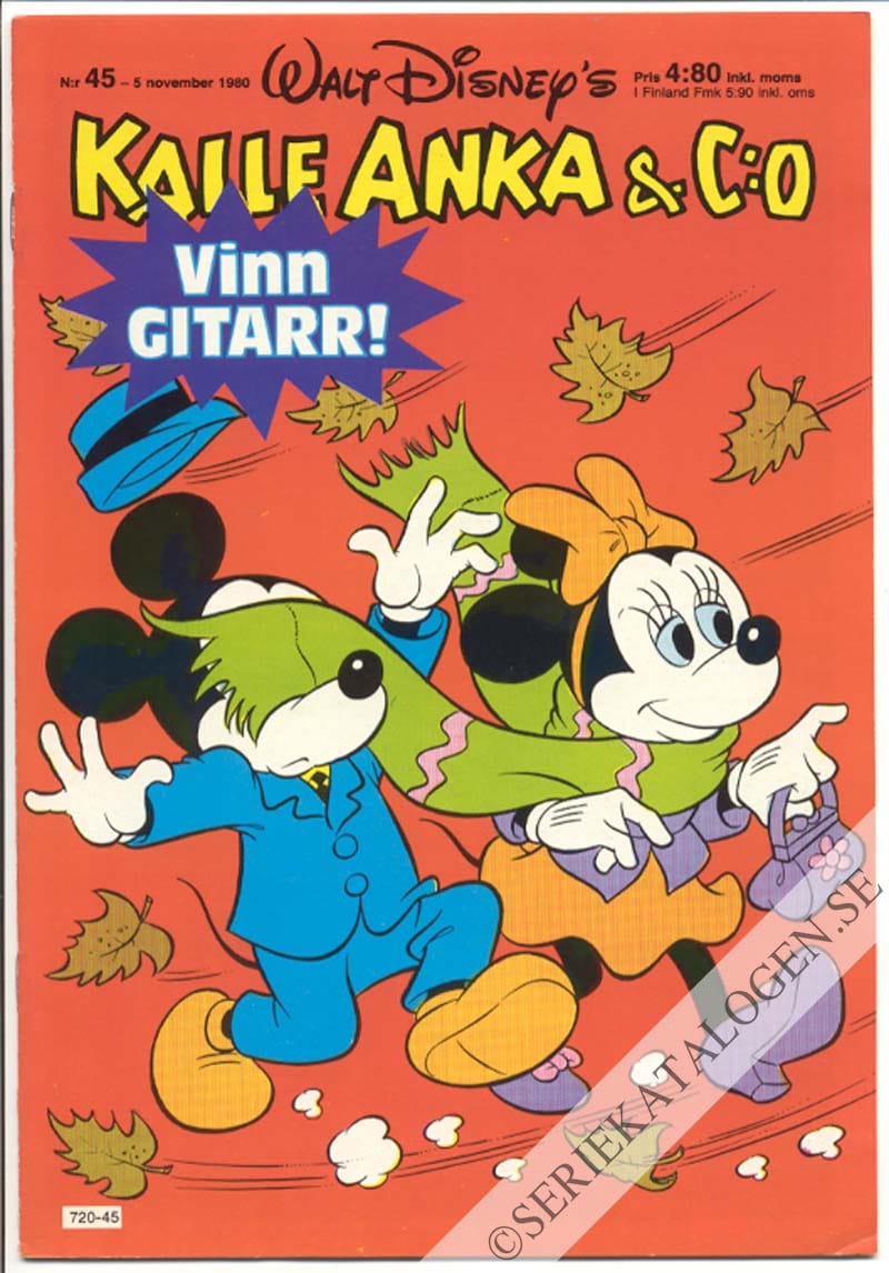 Framsida på Kalle Anka & C:o #45 (1980)