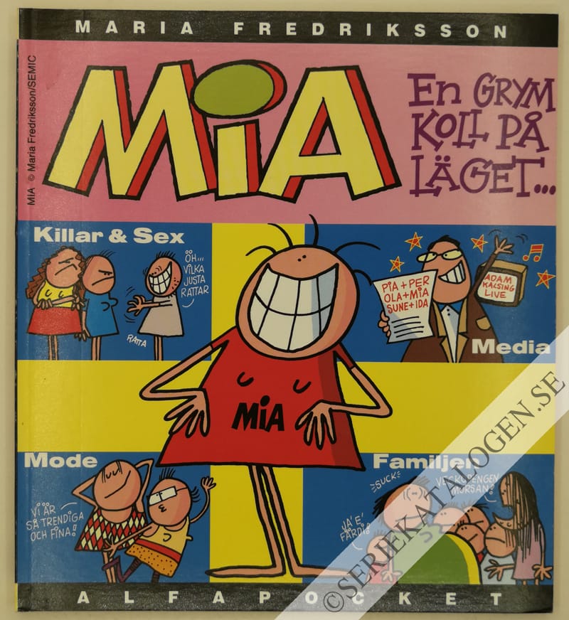 Framsida på Alfapocket Mia - En grym koll på läget... (1994)