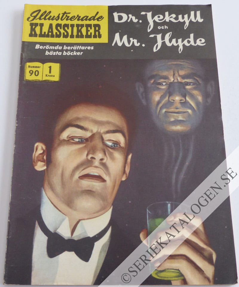 Framsida på Illustrerade Klassiker #90 - Dr. Jekyll och Mr. Hyde (1959)