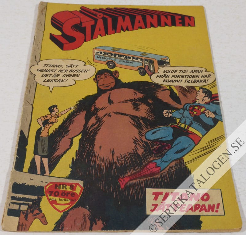 Framsida på Stålmannen #8 (1961)