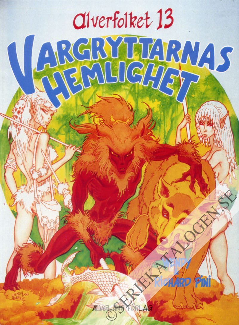 Framsida på Alverfolket Vargryttarnas hemlighet (1989)