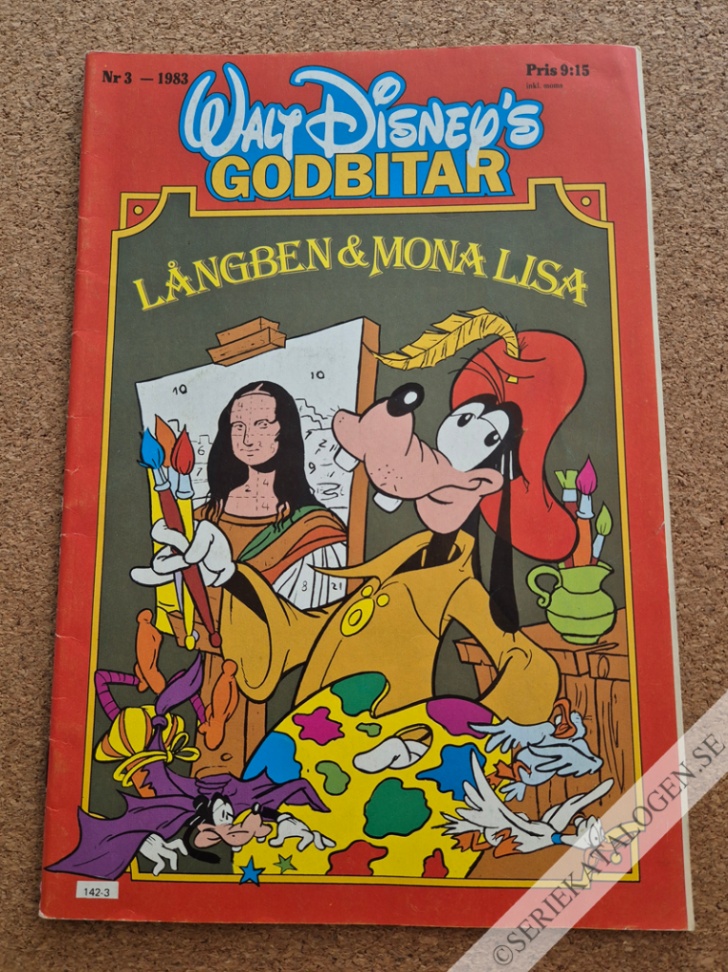 Framsida på Walt Disney's godbitar #3 - Långben & Mona Lisa (1983)