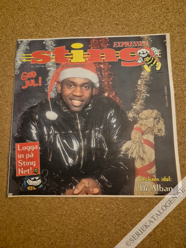 Framsida på Sting-Expressen #14 (1994)