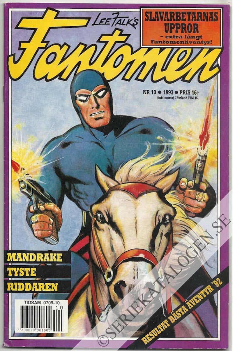 Framsida på Fantomen #10 (1993)