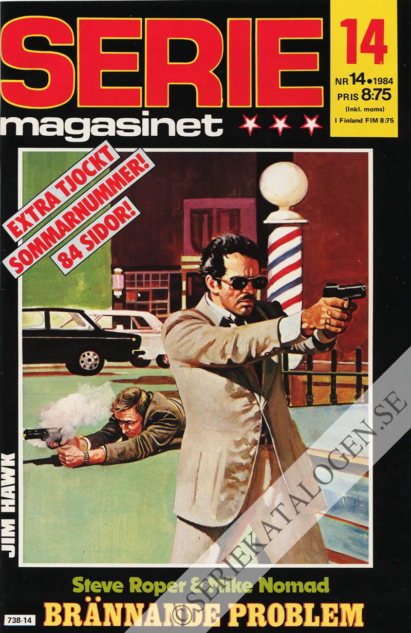Framsida på Seriemagasinet #14 (1984)