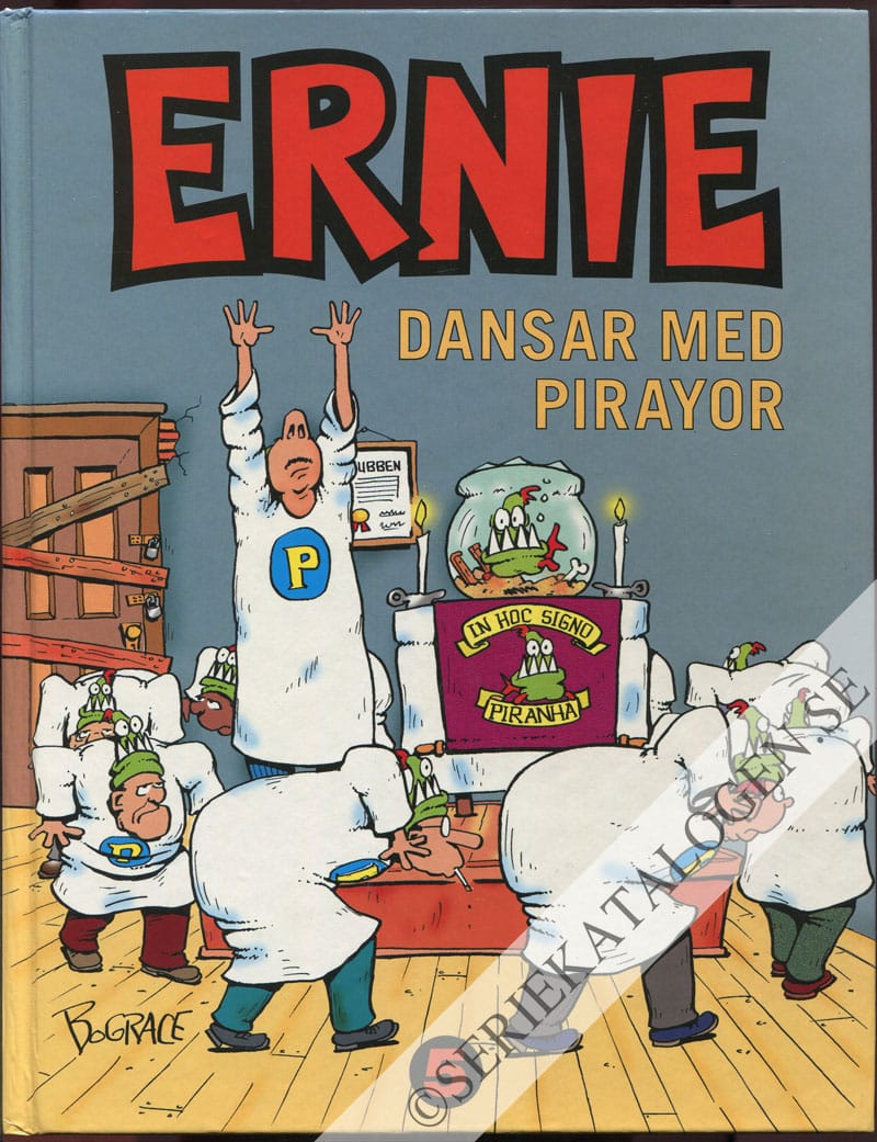 Framsida på Ernie Dansar med pirayor (1998)