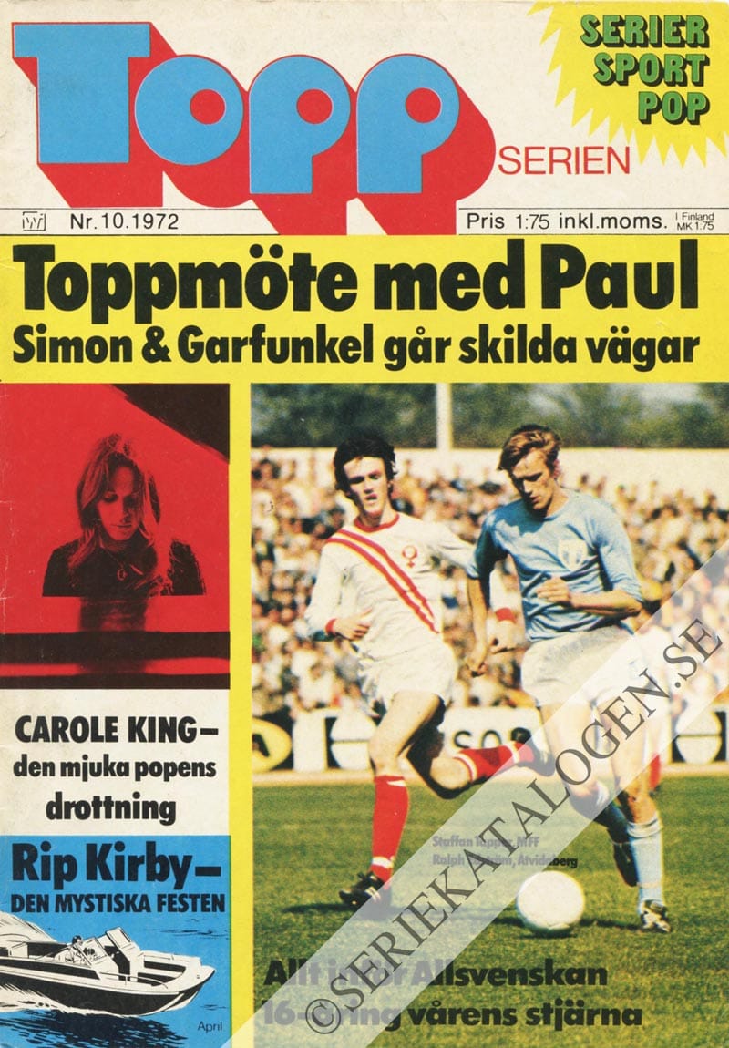 Framsida på Toppserien #10 (1972)