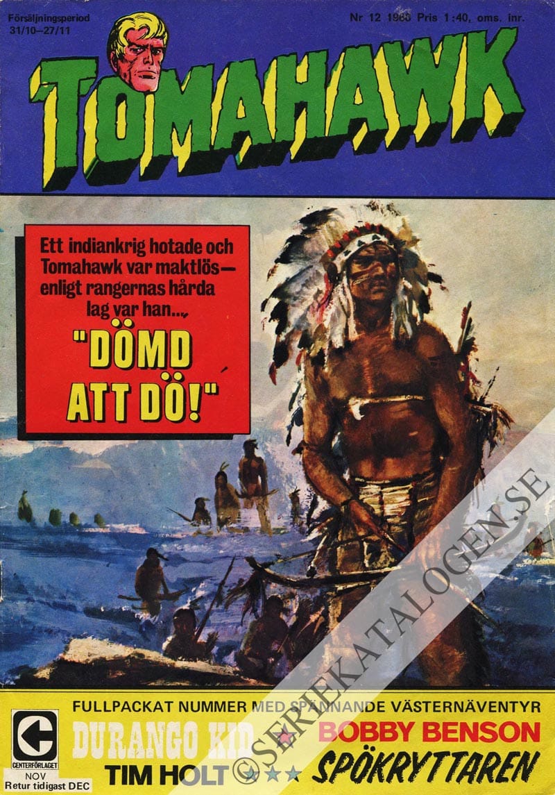 Framsida på Tomahawk #12 (1968)