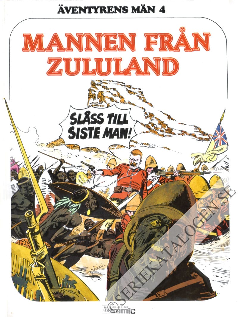 Framsida på Äventyrens män Mannen från Zululand (1979)
