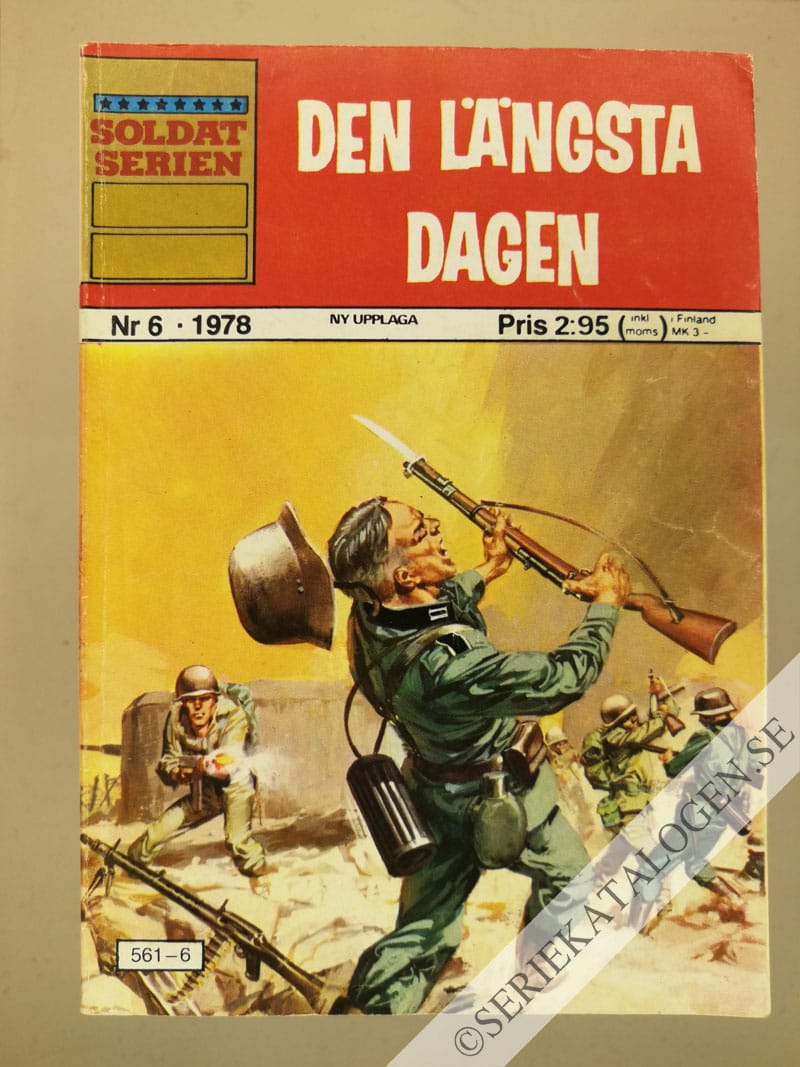 Framsida på Soldatserien #6 - Den längsta dagen (1978)