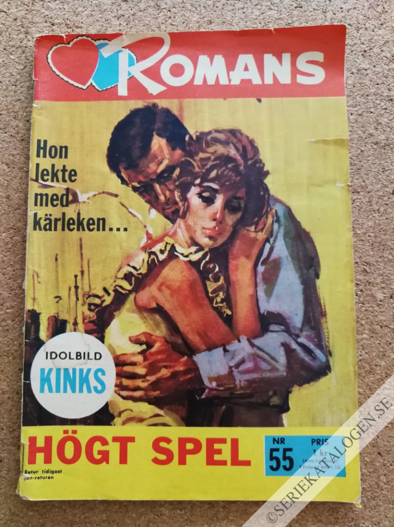 Framsida på Romans Högt spel (1966)