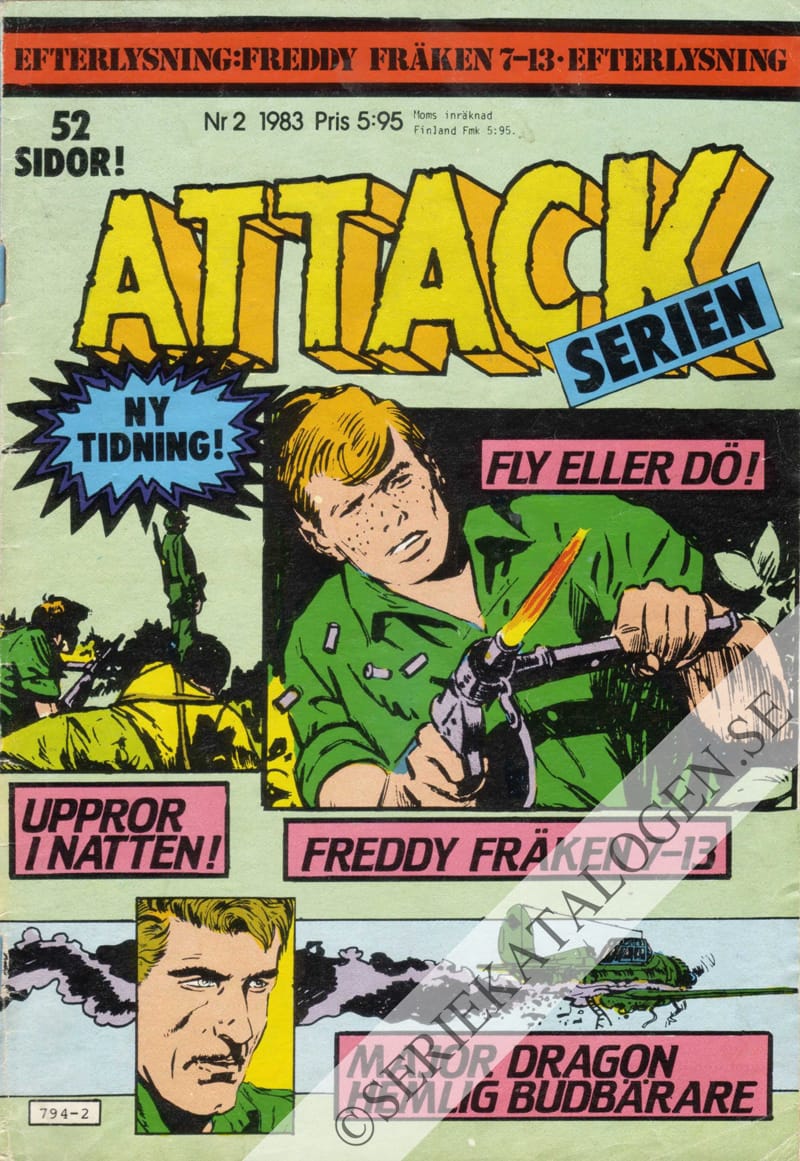 Framsida på Attackserien #2 (1983)