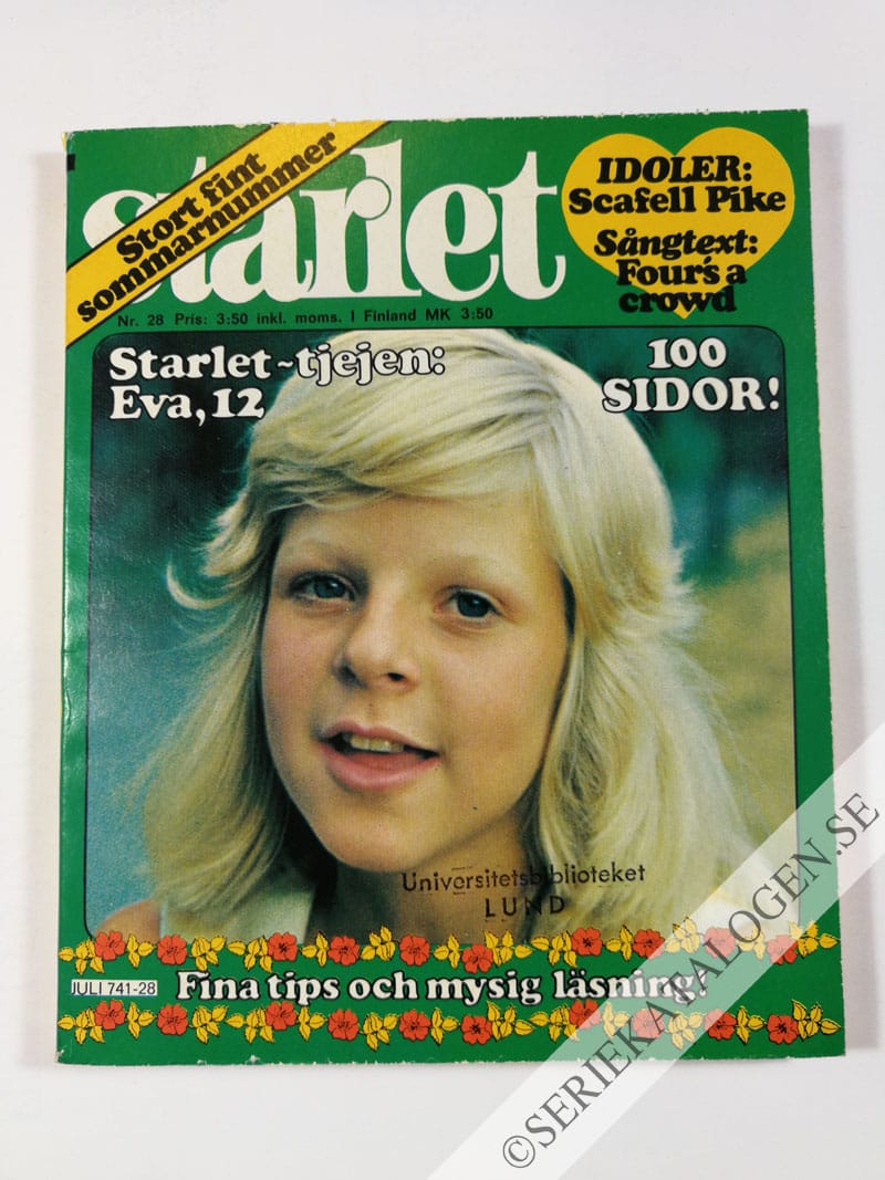 Framsida på Starlet #28 (1976)