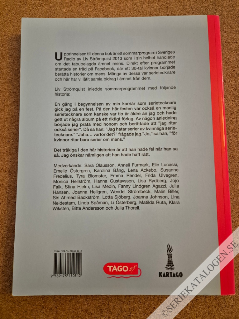 Baksida på Kvinnor ritar bara serier om mens (2014)