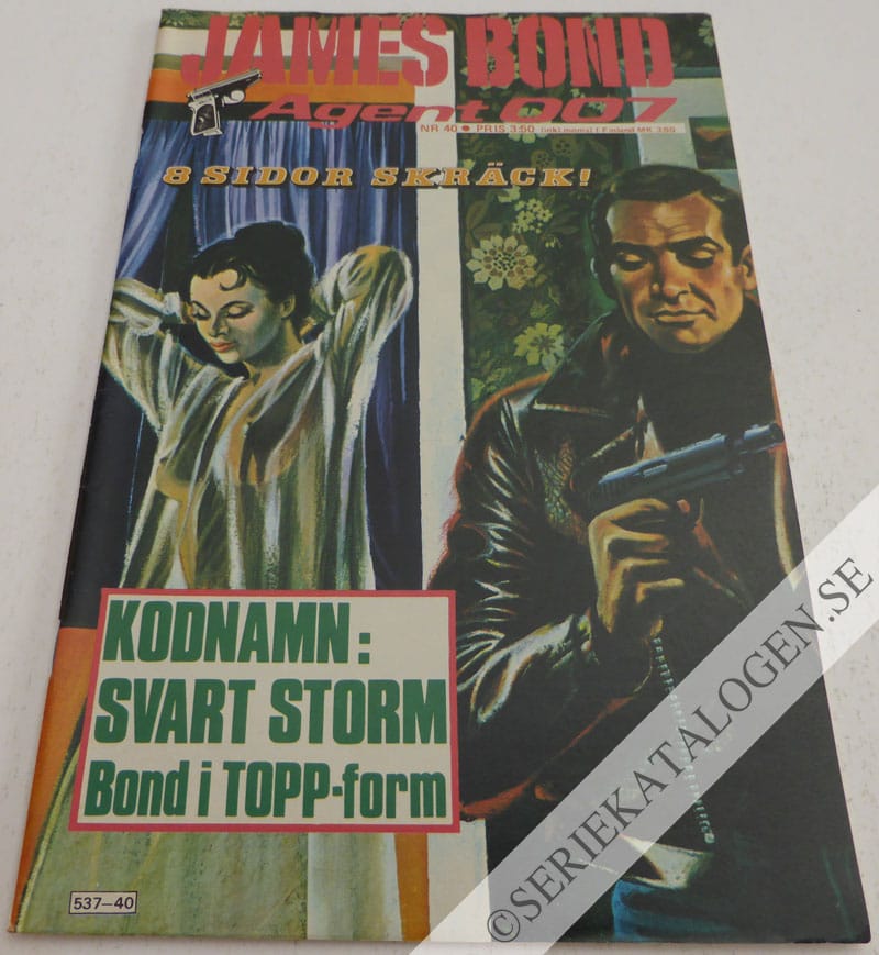 Framsida på James Bond agent 007 #40 (1976)