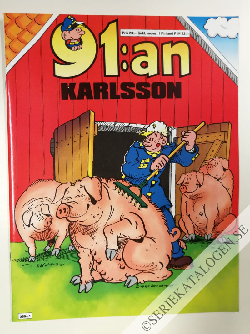 Framsida på 91:an Karlsson # (1988)