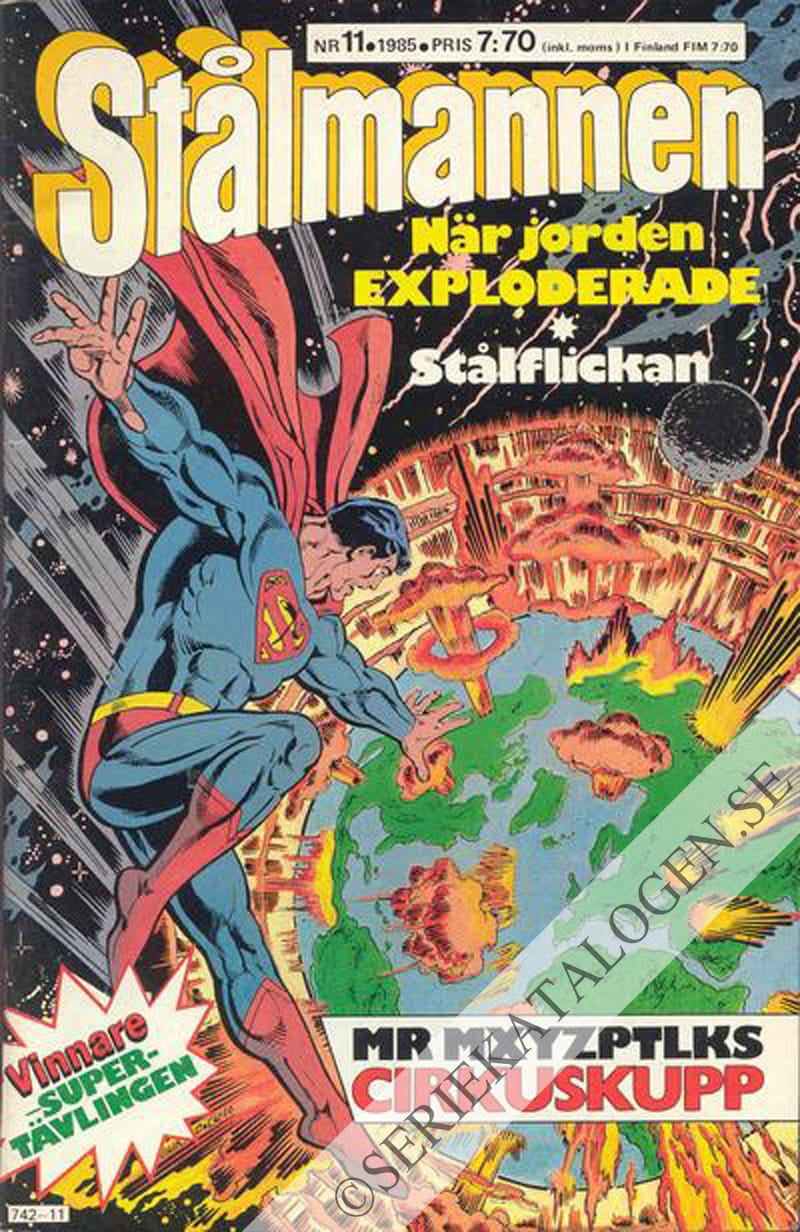 Framsida på Stålmannen #11 (1985)