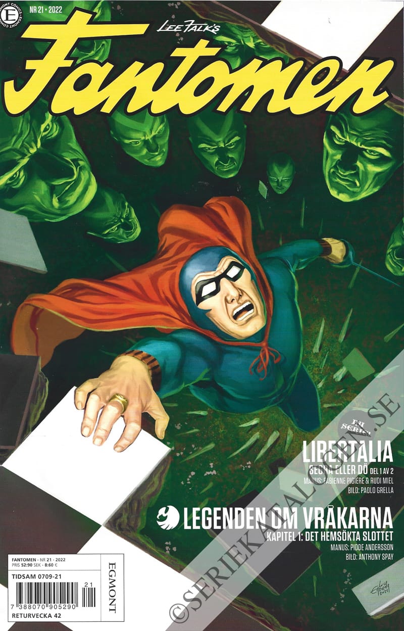 Framsida på Fantomen #21 (2022)
