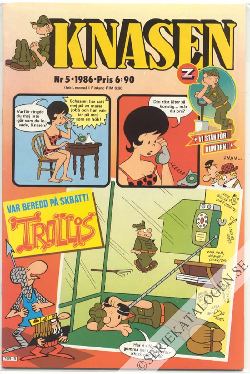 Framsida på Knasen #5 (1986)