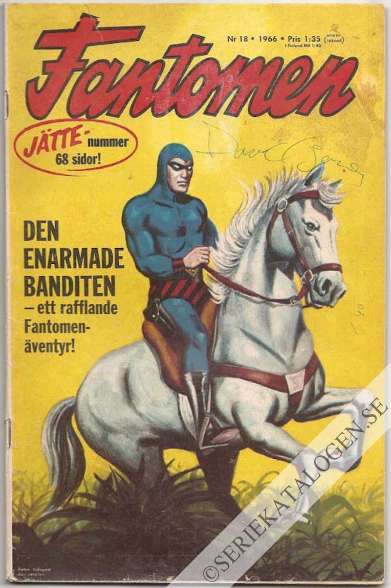 Framsida på Fantomen #18 (1966)