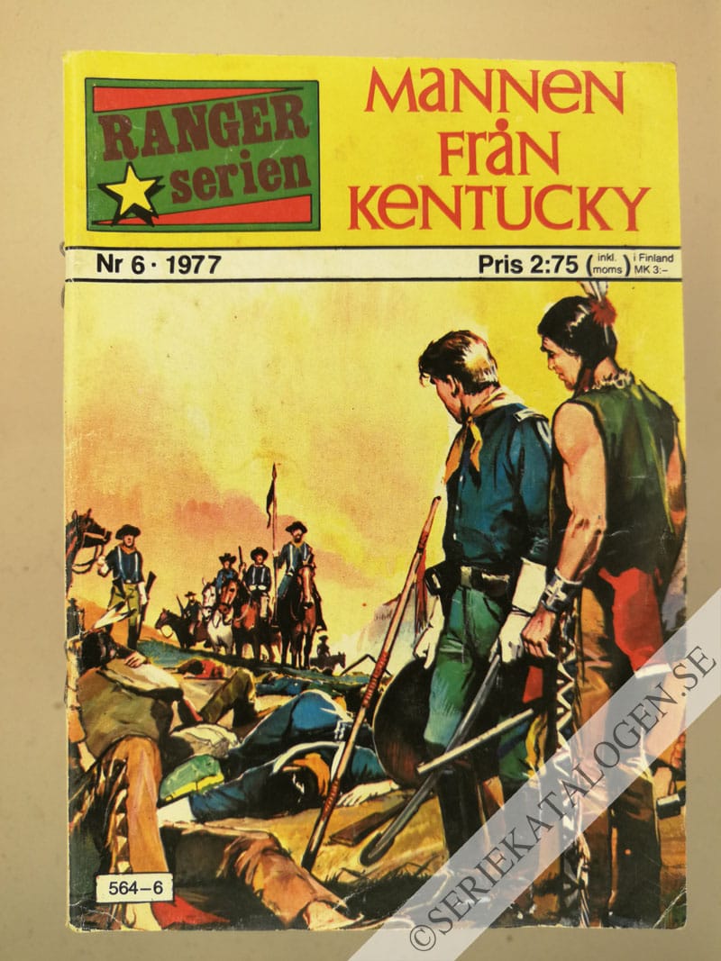 Framsida på Rangerserien Mannen från Kentucky (1977)