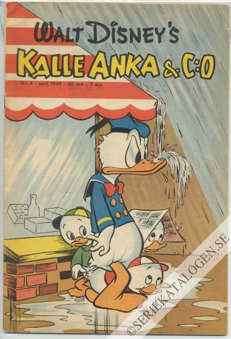 Framsida på Kalle Anka & C:o #4 (1949)