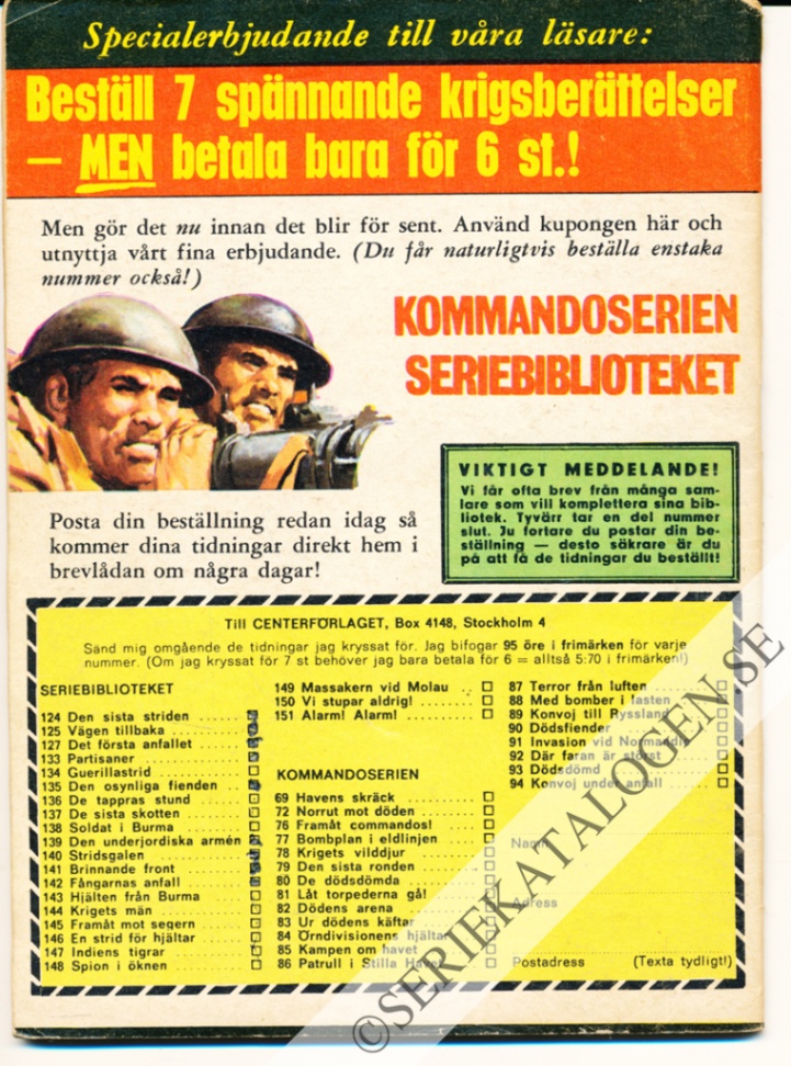Baksida på I blint raseri (1966)
