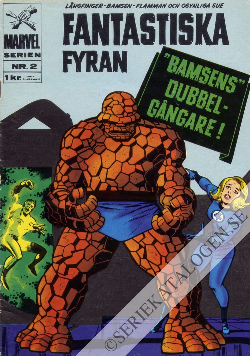 Framsida på Marvelserien Bamsens dubbelgångare! (1967)