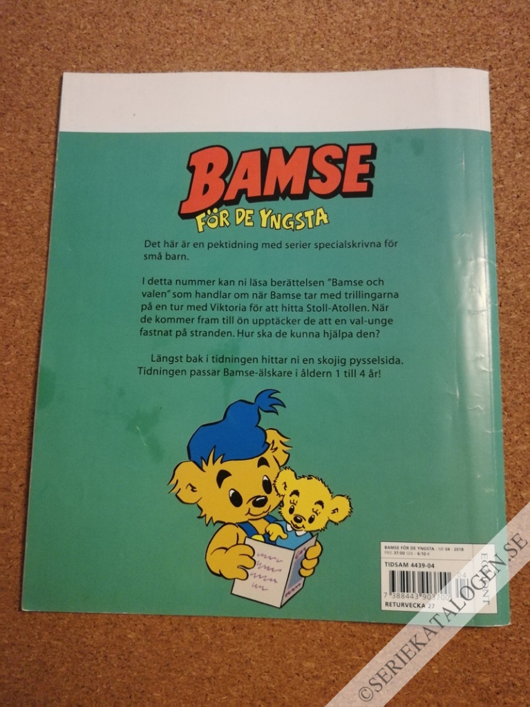 Baksida på Bamse och valen (2018)