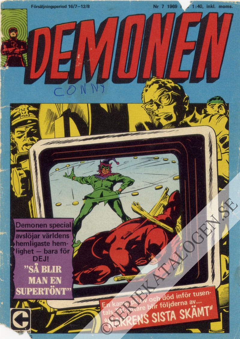 Framsida på Demonen #7 (1969)