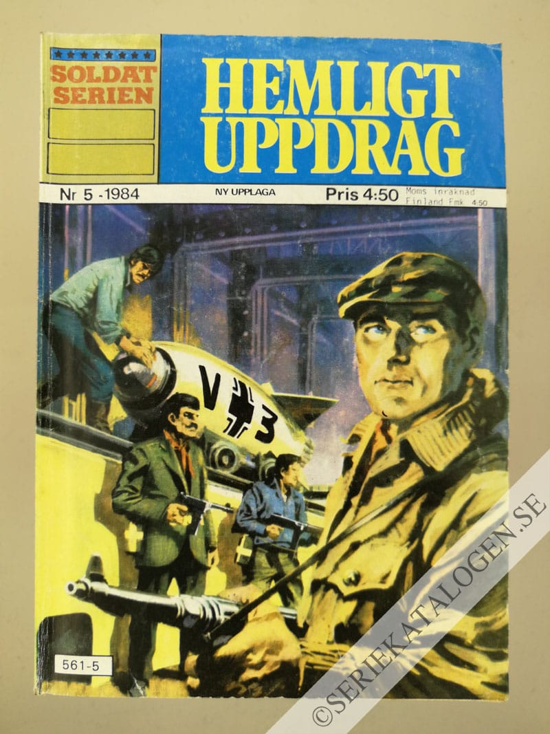 Framsida på Soldatserien #5 - Hemligt uppdrag (1984)