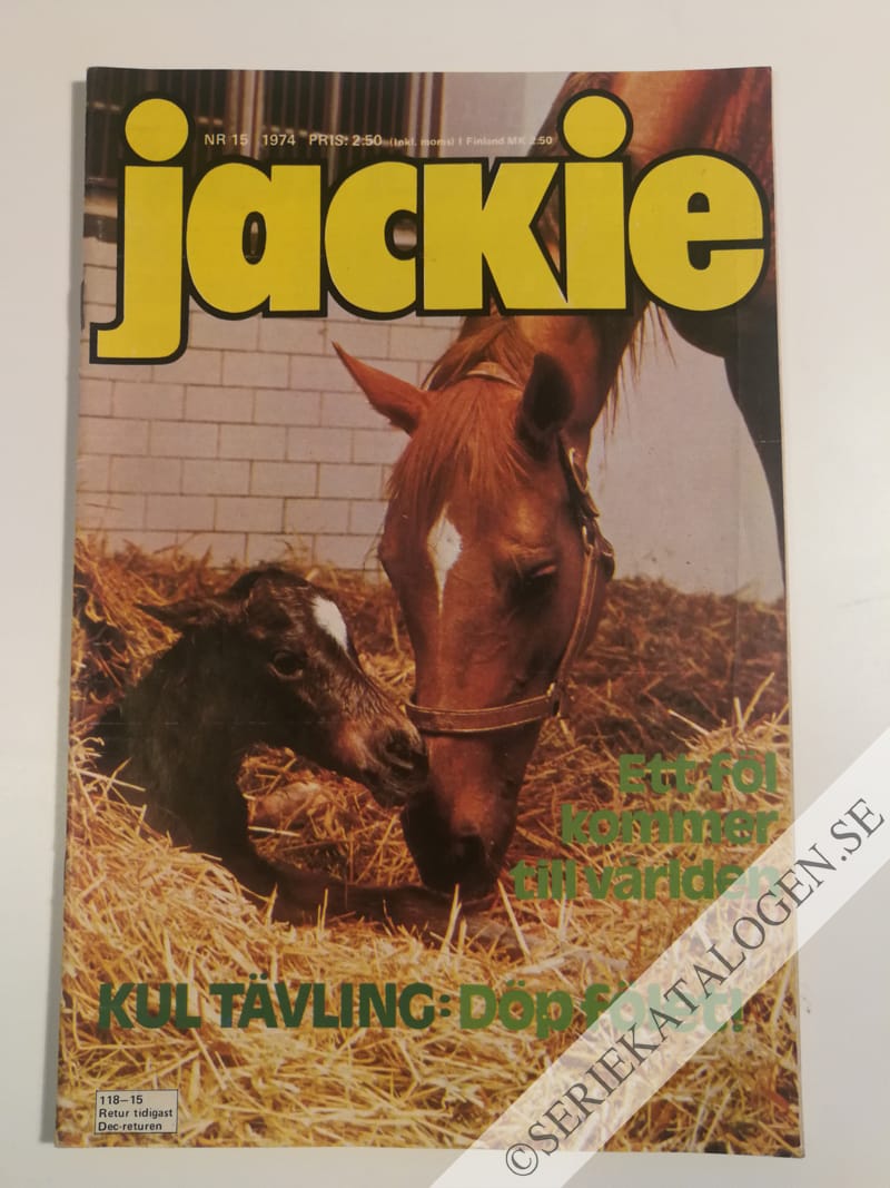 Framsida på Jackie #15 (1974)