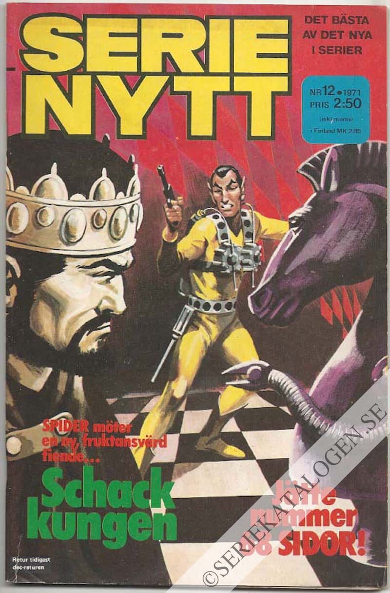 Framsida på Serie-Nytt #12 (1971)